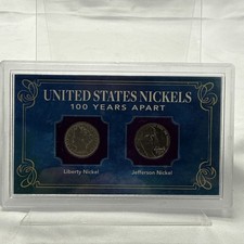 1908 Liberty Nickel And 2008 Jefferson Nickel 100 Years Apart