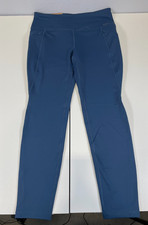 NWT Eddie Bauer Womens Trail Tight Blue Leggings Pockets Sz L