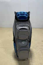 TaylorMade 15-Way Divider Golf Cart Bag (Blue/Grey) W/ Raincover