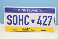 "SOHC 427"  PENNSYLVANIA  Vanity Novelty Aluminum License Plate Tag New