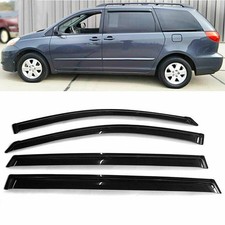 4pcs Acrylic Window Visors Sunproof Rain Guards Kit For Toyota Sienna 2004-2009 4pcs Acrylic Window Visors Sunproof Rain Guards Kit For Toyota Sienna 2004-2009