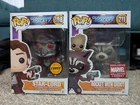 Marvel Guardians of the Galaxy Star Lord Chase and Rocket with Groot Funko Pop
