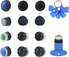 12 Pcs Faucet Aerator with 6 Pcs Faucet Aerator Key Removal Wrench Tool, Aerator