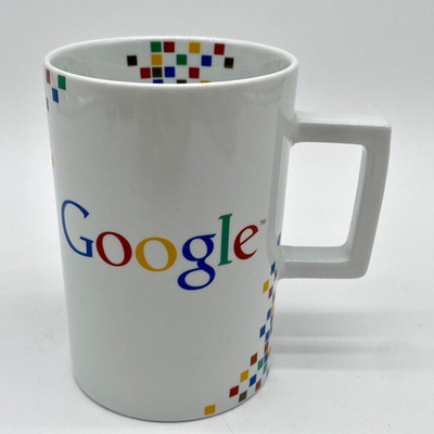 Pixels Logo Google Mug Cup Collectible Coffee Tea VTG Retro Computer Nerd Search