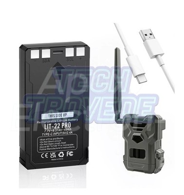 LIT-22 Battery for Flex-M Flex G-36 Flex-S Flex-Plus Flex Series Spypoint 7.0AH