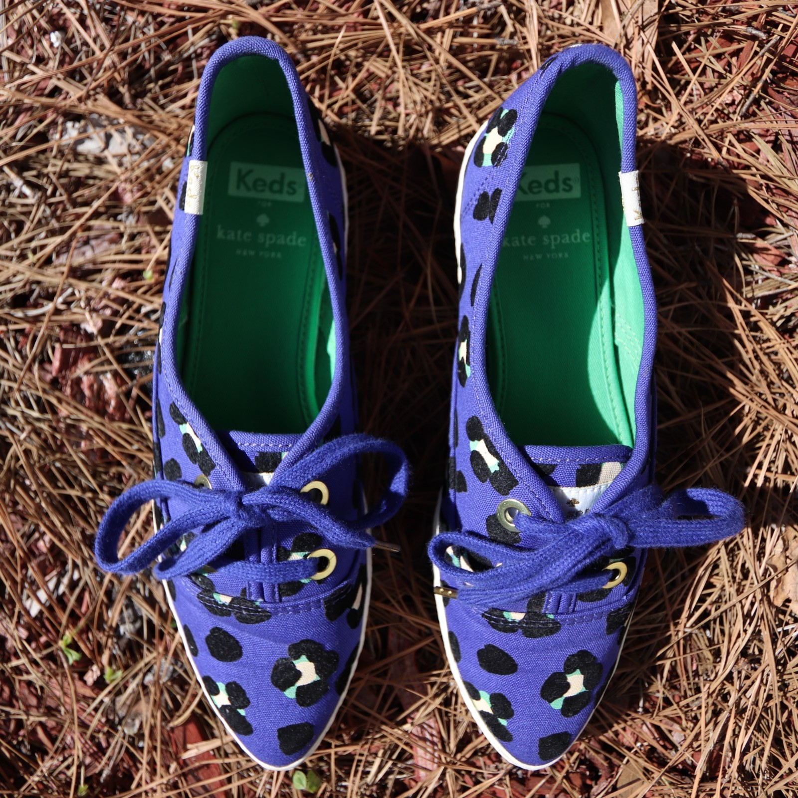 Keds x Kate Spade Shoes Womens 6.5 Colorful Leopard Print Sneakers thumbnail 4