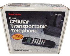 Vintage Radio Shack CT-1055 Cellular Transportable Telephone Car Phone With Box