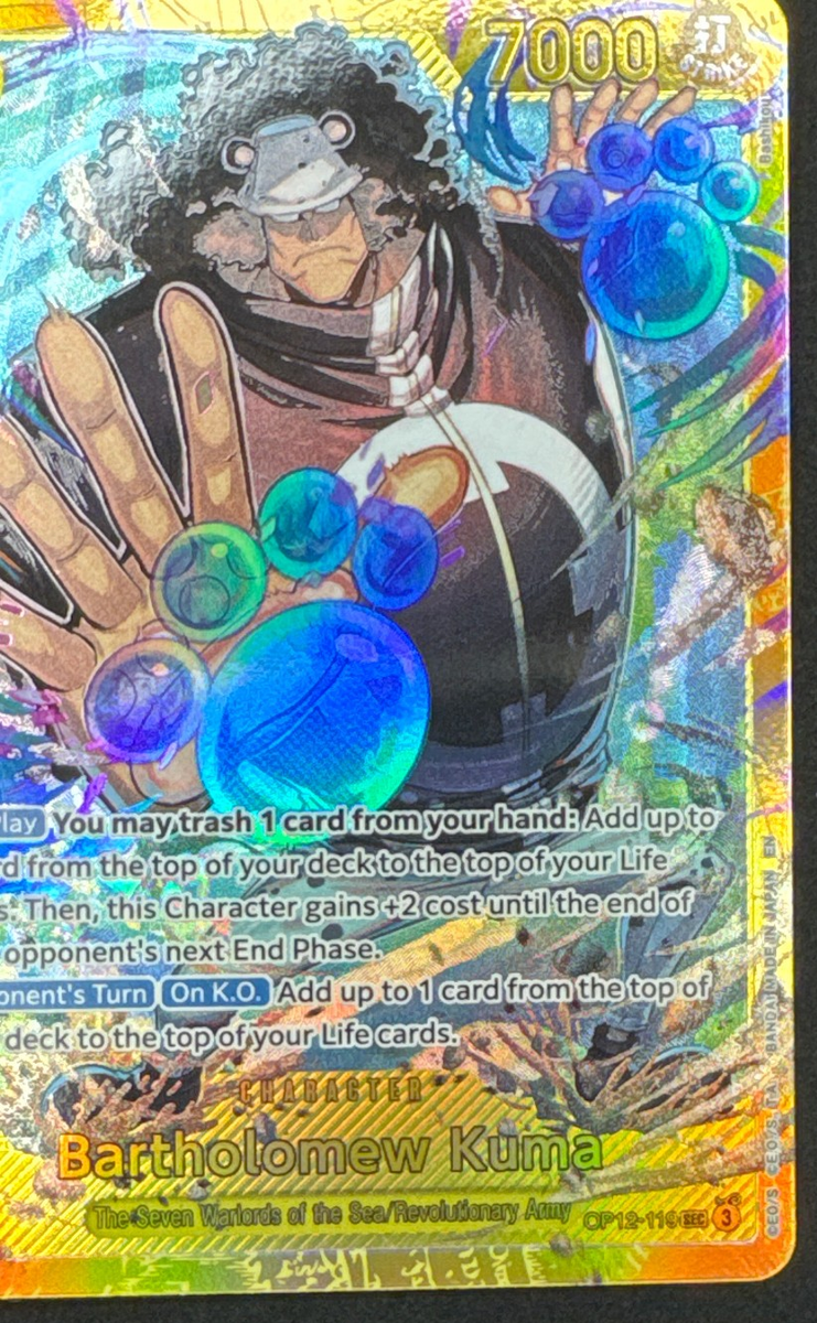 BARTHOLOMEW KUMA OP12-119 NM SEC LEGACY OF THE MASTER ONE PIECE