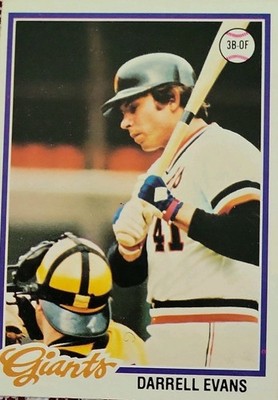 1978 Topps - Darrell Evans #215, Started His Career As A Richmond Brave! 