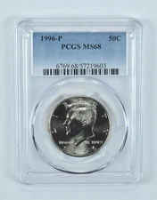 1996-P Kennedy Half Dollar MS68 PCGS Blue Label
