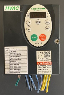 Schneider Electric Altivar 212 AC Drive Control ATV212HU22N4 3HP Used Clean !
