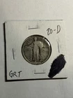 1920-D Standing Liberty Quarter VF Very Fine Tough Date
