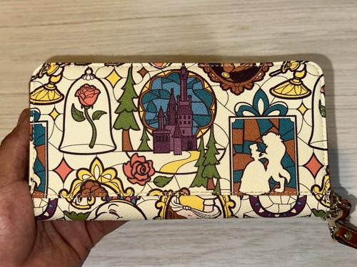 Disney Dooney & Bourke - Beauty and the Beast Stained Glass Wrislet Wallet - Picture 7 of 12