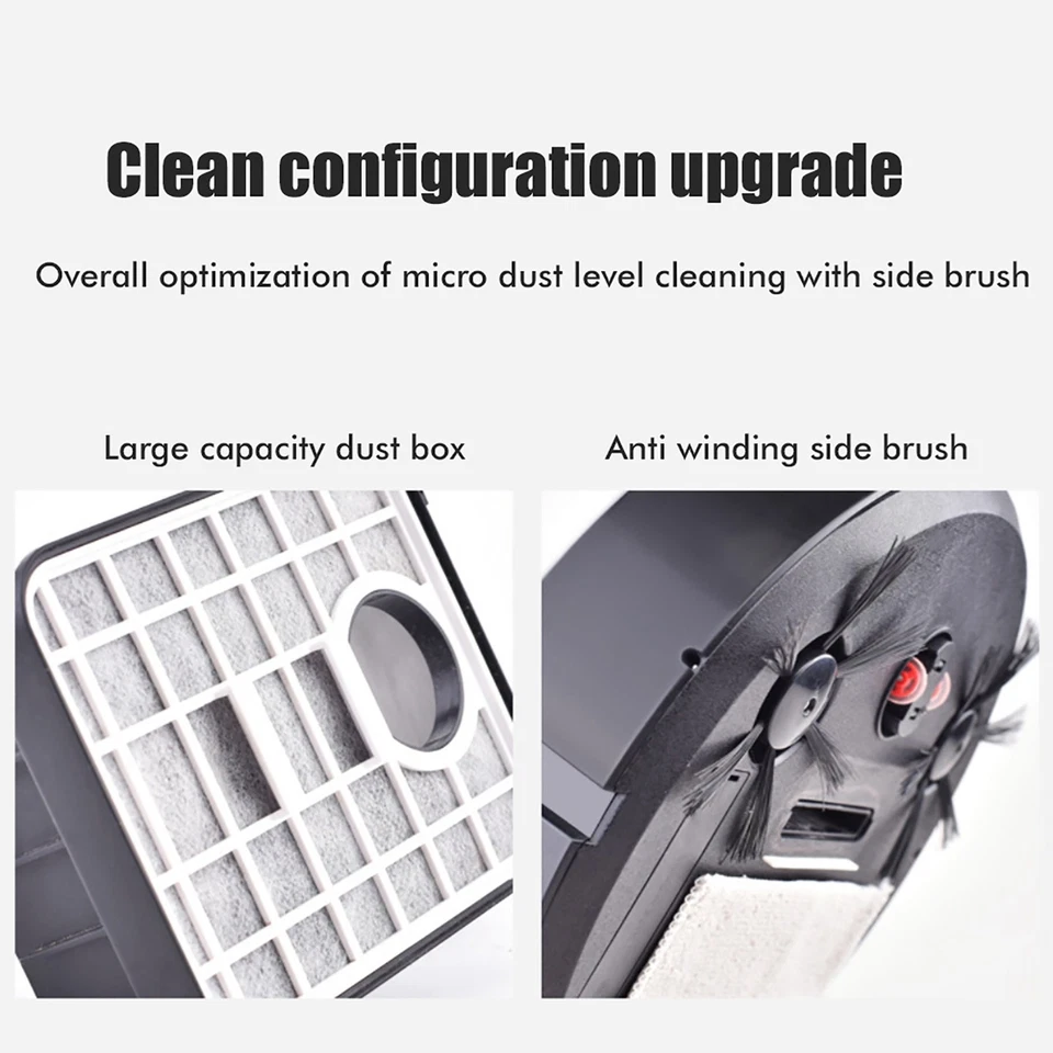 (White) 3-in-1-Roboter-Staubsauger Starke Saugkraft Bodenstehender CU - Bild 3 von 4