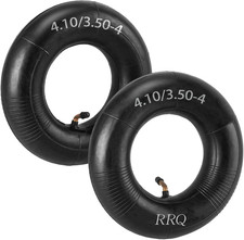 2 Pack RRQ 4.10/3.50-4 Tire Inner Tube with TR-87 Bent Valve Stem, 4.10/3.50-4