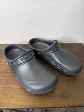 Crocs Bistro Clogs Black Men's Size 8 W10 Slip Resistant Work Slip On