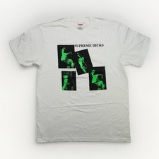 NWT Supreme Dicks Tee White Size Medium FW20 Made in USA 100% Authentic