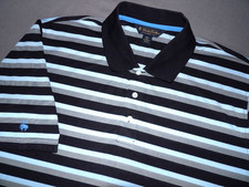 Brooks Brothers Performance 100 Polyester Striped Polo Golf Shirt Men's XXL