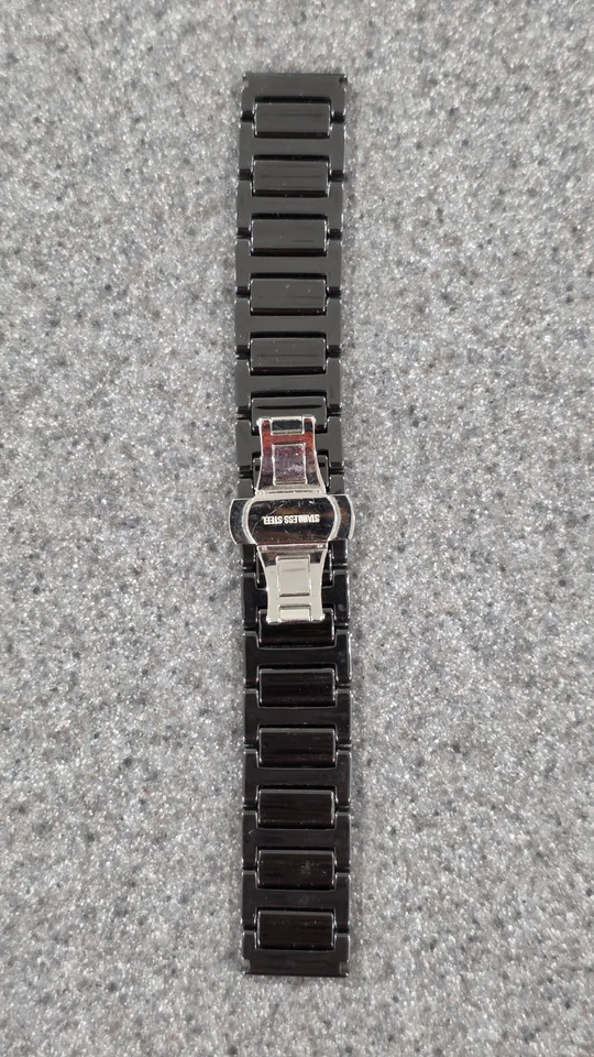 Correa de reloj de cerámica de 22 mm con cierre de mariposa, nueva, nunca usada, PESADA Foto 4 de 4