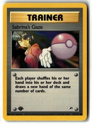 Sabrina's Gaze 125/132 Gym Heroes 1st Edition Common Trainer