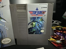Top Gun Second Mission Nintendo Nes Complete CIB Excellent Condition Authentic