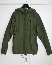 Tatonka Cotton Ladies Sport Weatherproof Hoodie Jacket Raincoat Olive Green Uk10