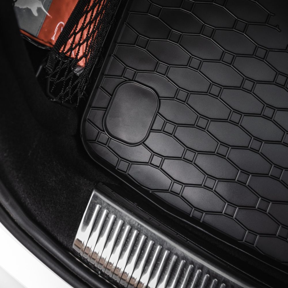 OMAC Tapis De Coffre Sur Mesure Hyundai Tucson 2015-2020 – Caoutchouc TPE Noir Antidérapant