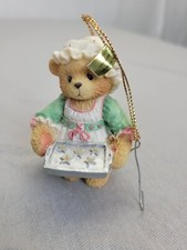 Cherished Teddies Girl Holding Tray Of Cookies Hanging Ornament 625426 Box