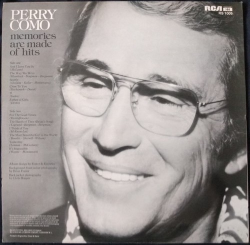 Perry Como – Memories Are Made Of Hits (RCA 1981) 12" vinyl LP VG/VG - Picture 2 of 4