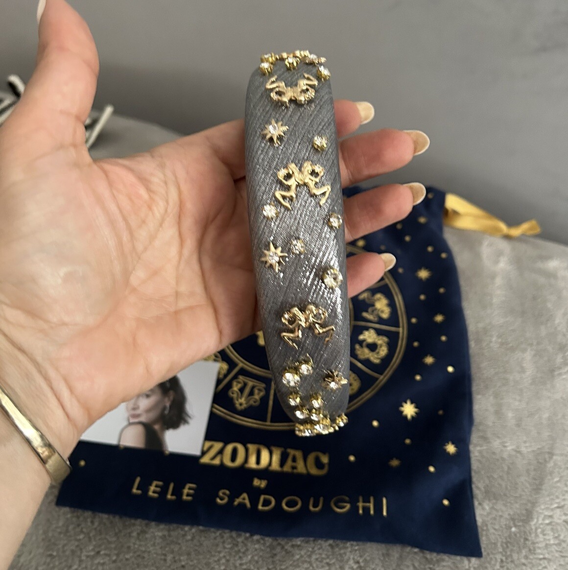 LELE sadoughi zodiac Headband Gemini NWT MSRP $195 | eBay display picture 2