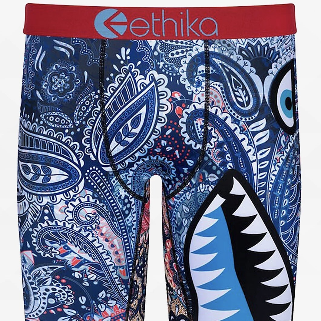 ETHIKA MENS STAPLE UNDERWEAR BOXER BMR CRAZY PAISLEY BLUE | eBay