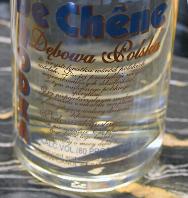 Debowa De Chene Vodka 40 % Alkohol Polen 0,7 Liter abgefüllt 2003