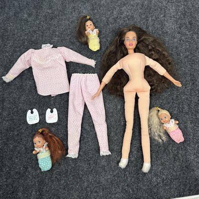 Vintage 1973 1990 Barbie Happy Family Bedtime Soft Plush Body