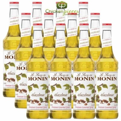 Monin Premium Hazelnut Flavoring Syrup 750mL/25.36oz (12/Case)