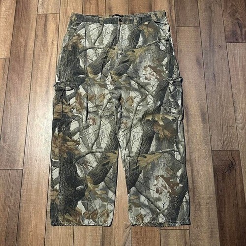 Pantalones de camuflaje cargo holgados vintage Realtree Hardwoods talla XL