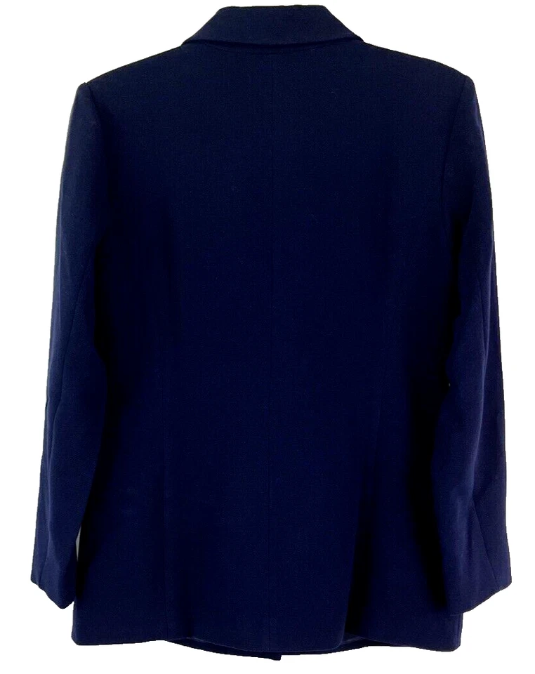 Blazer Linea by Louis Dell'Olio talla 10 azul forrado con botones A343162 para mujer AA750 Foto 2 de 4