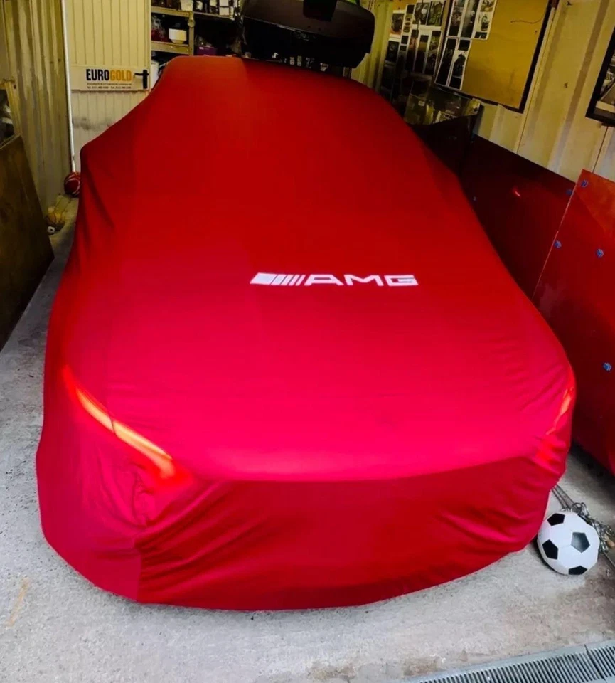 MERCEDES BENZ S W221 Custom Fit İndoor Car Cover W/logo Red Black Gray Blue Foto 3 de 4