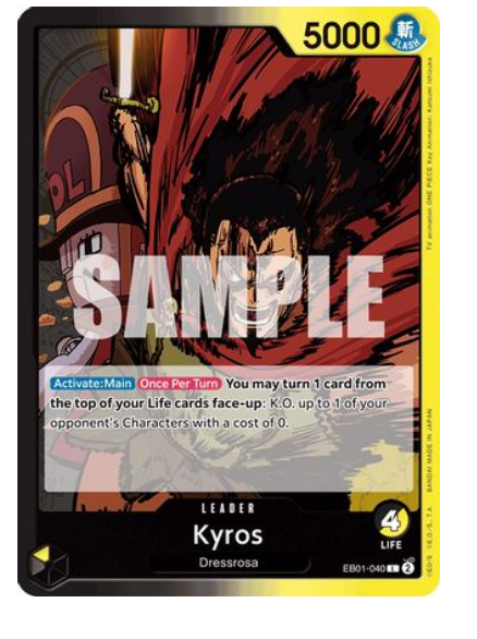 Kyros - EB01-040 - L One Piece Card Game | eBay