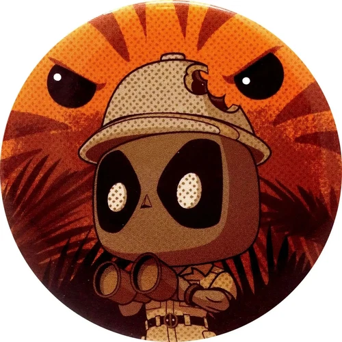 Funko Pop Deadpool Safari Button Pin