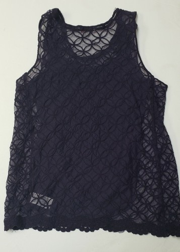 Ella Moss Top Girls Size 12 Purple Irene Lace Tank Cami Two Piece - Picture 6 of 6