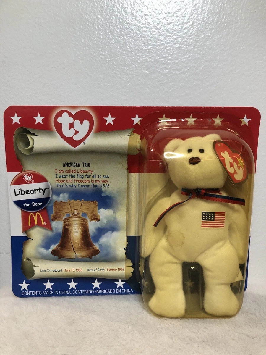 Liberty McDonald s Beanie Baby RARE with ERRORS. NEW IN BOX UNOPENED