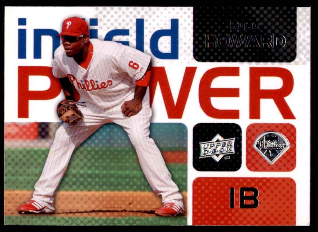 2008 Upper Deck Infield Power #IP-RH Ryan Howard Philadelphia Phillies