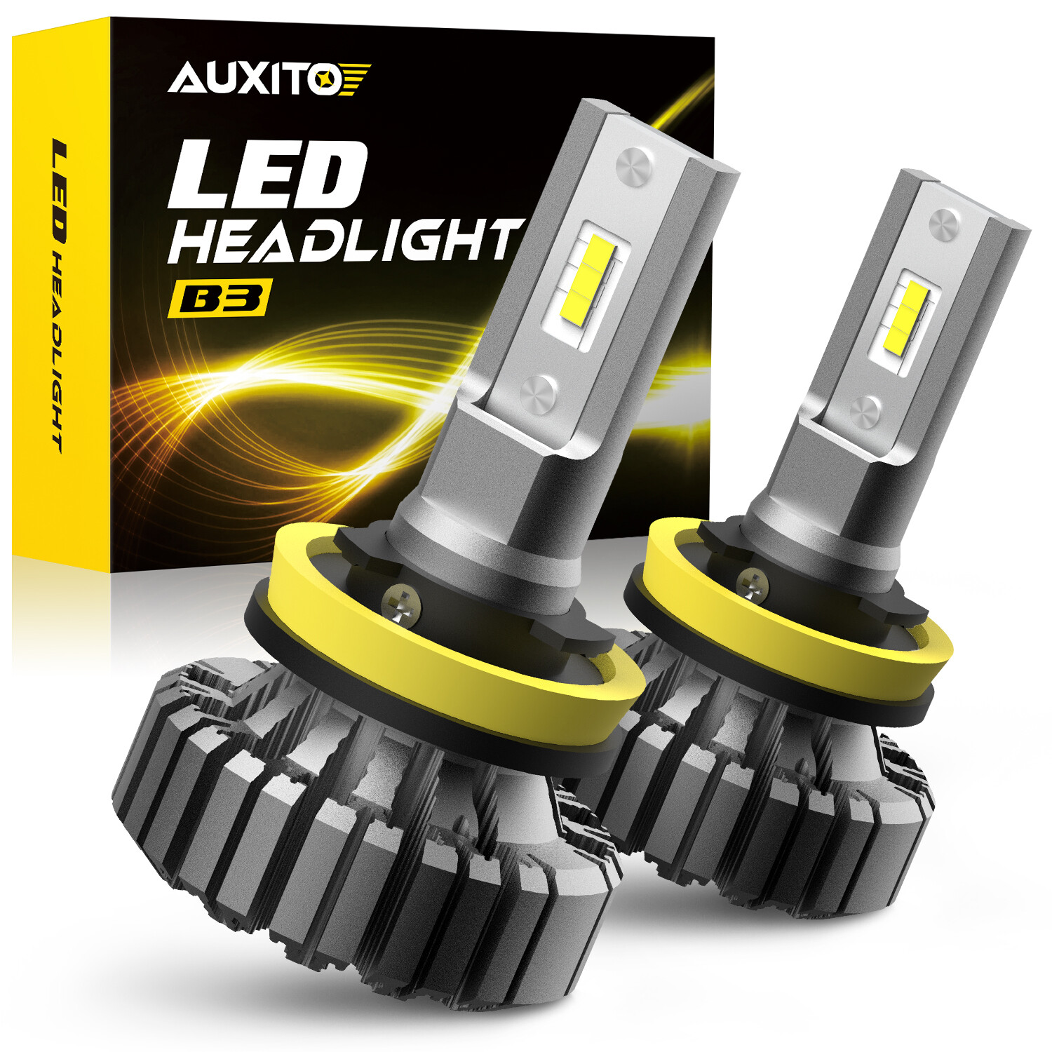 AUXITO LED H11 Headlight Bulbs Fog Low White Beam Conversion Kit Bright