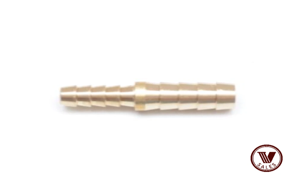 ¡PACK DE 10! Empalmadora de manguera de barra de latón de 1/2"X3/8" montaje recto 129-8-6 ¡NUEVA! Foto 2 de 4