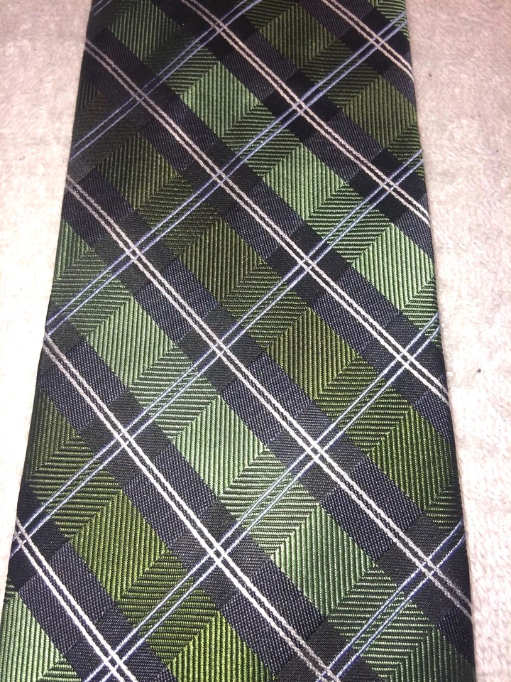 CORBATA CROFT AND BARROW HOMBRE VERDE Y AZUL OSCURO A CUADROS 3,25 X 58 Foto 3 de 4