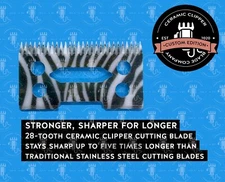 WAHL Ceramic Clipper Blade For WAHL Magic Clip Senior Super Taper ZEBRA DESIGN
