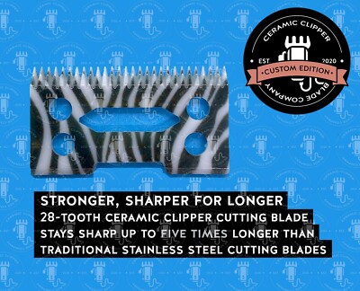 WAHL Keramik Clipper Klinge für WAHL Magic Clip Senior Super Taper ZEBRA DESIGN