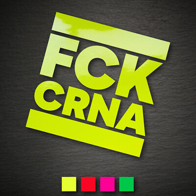 21030 FCK CRNA Aufkleber 95x96mm NEON Farbwahl Corona Pandemie Car Decal Sticker