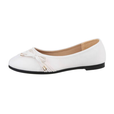 Klassische Ballerinas Damenschuhe 7869 Ital-design In Weiß
