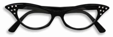 Rhinestone Glasses Cat Eye 50's Sock Hop Halloween Costume Accessory 4 COLORS